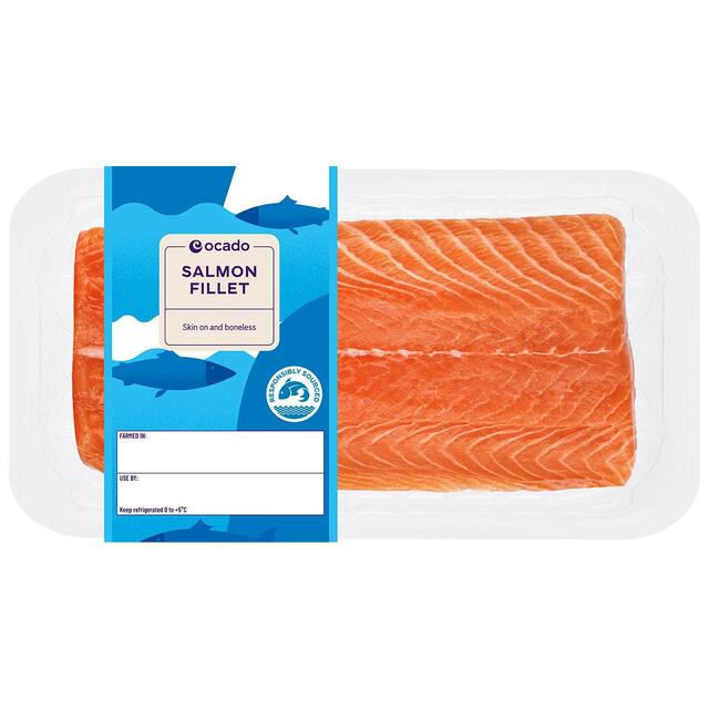 Ocado Salmon Fillet Skin On & Boneless thumbnail 2