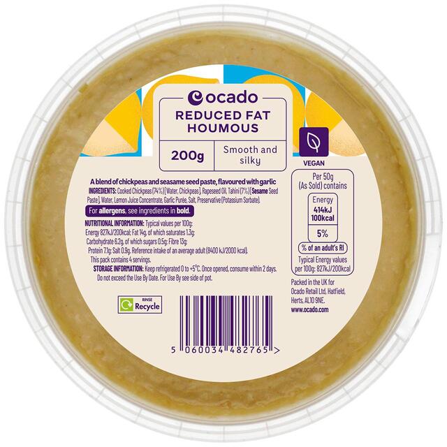 Ocado Reduced Fat Houmous thumbnail 2