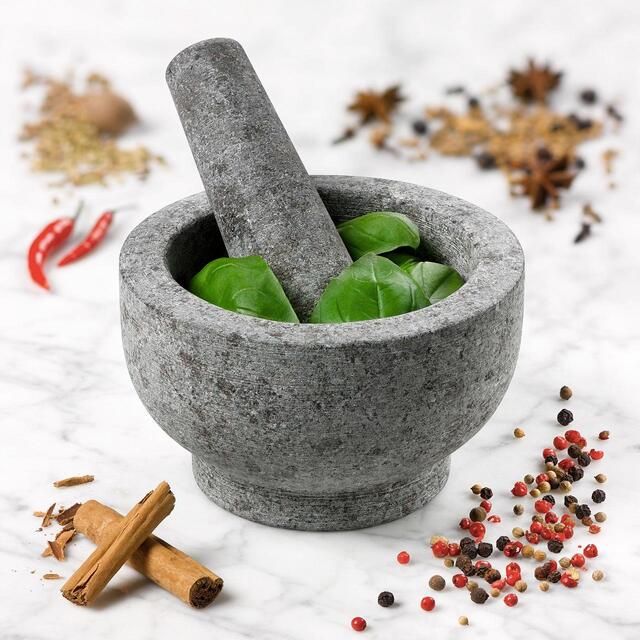 Tala Granite Pestle and Mortar 14x14x14.5cm thumbnail 6