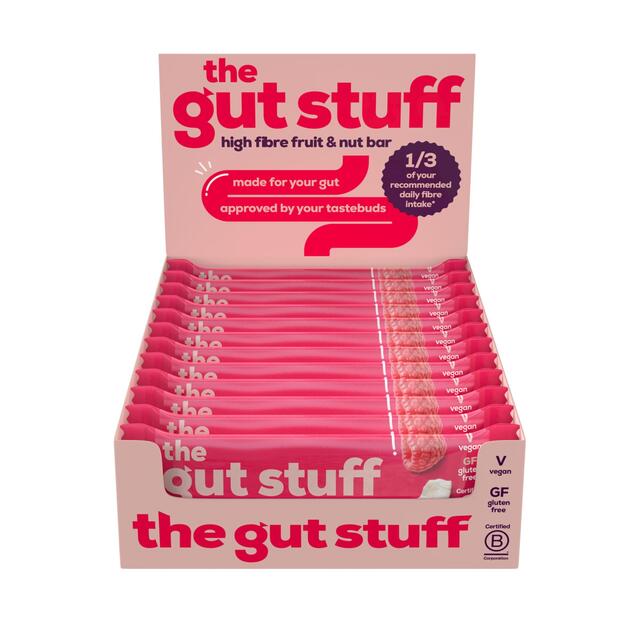 The Gut Stuff Raspberry & Coconut Fruit & Nut High Fibre Box of Bars thumbnail 2