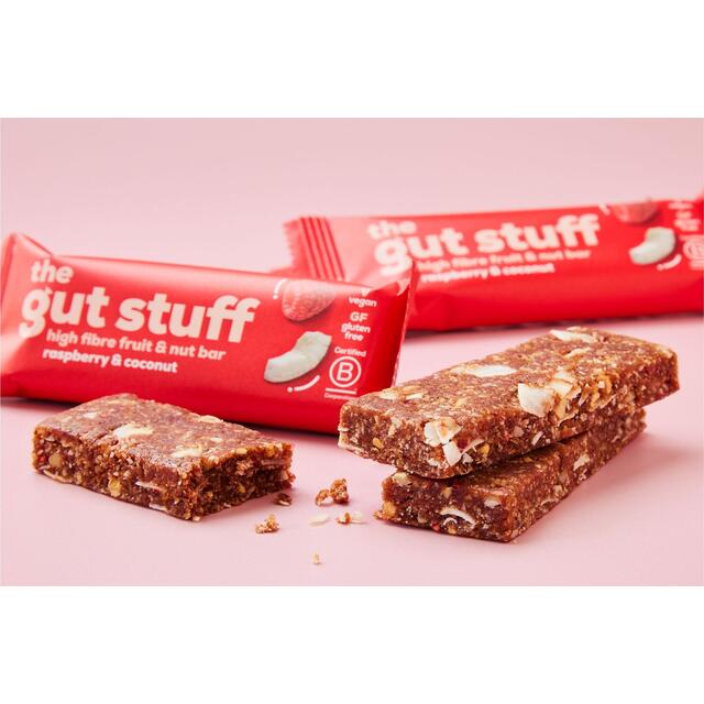 The Gut Stuff Raspberry & Coconut Fruit & Nut High Fibre Box of Bars thumbnail 3