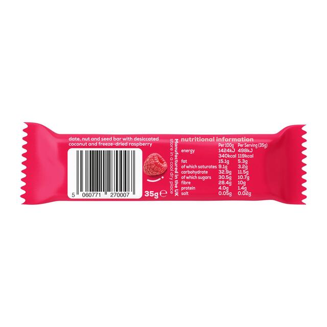 The Gut Stuff Raspberry & Coconut Fruit & Nut High Fibre Box of Bars thumbnail 4