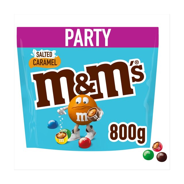 M&M's Salted Caramel & Milk Chocolate Party Mix Bulk Snack Bag 800g thumbnail 2
