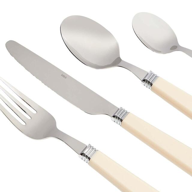 M&S Vintage Cutlery Set, Cream thumbnail 3