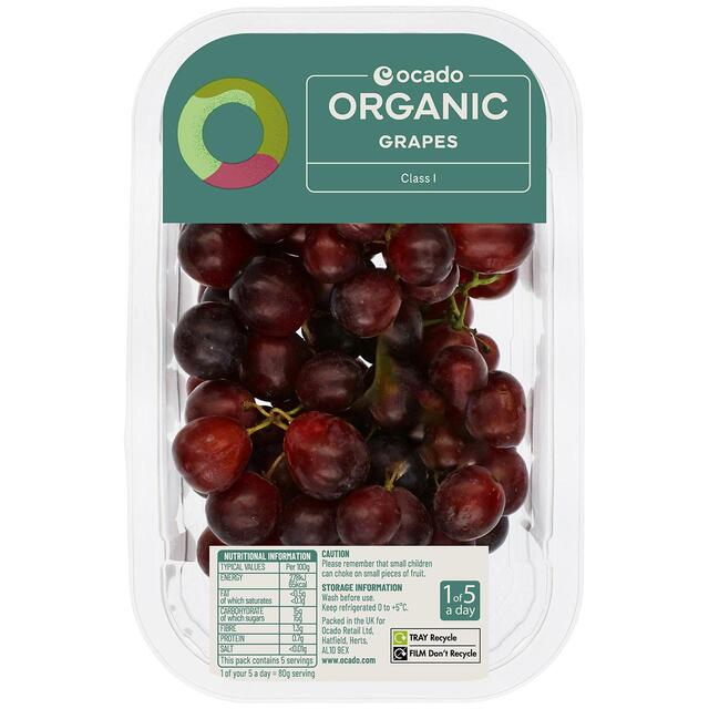 Ocado Organic Red/Black Grapes thumbnail 2