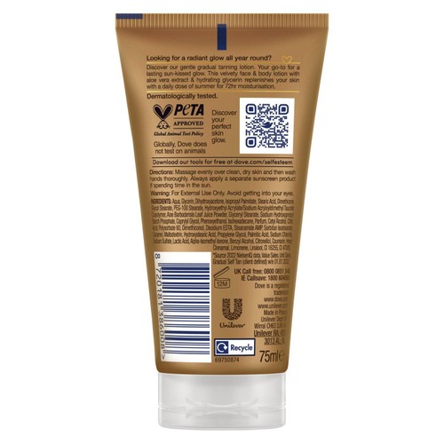 Dove Dermaspa Summer Revived Medium-Dark Self-Tan for Face & Body thumbnail 3