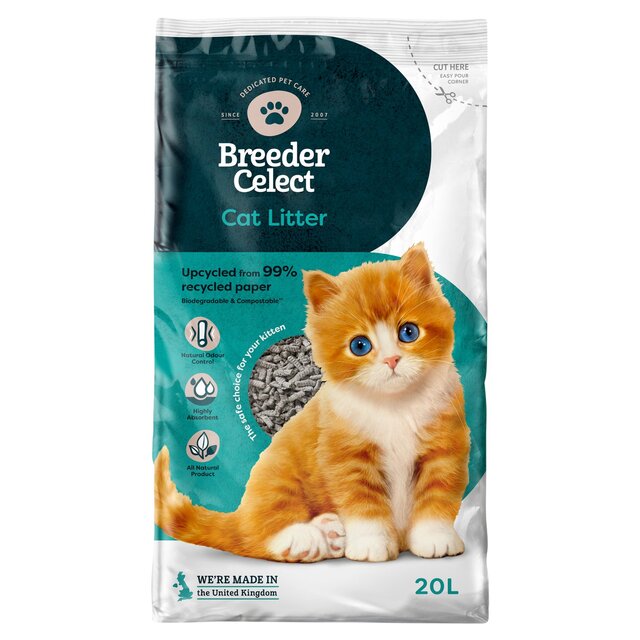 Breeder Celect Paper Non Clumping Cat Litter