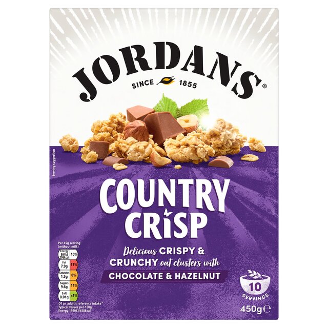 Jordans Country Crisp Chocolate & Hazelnut Breakfast Cereal thumbnail 2