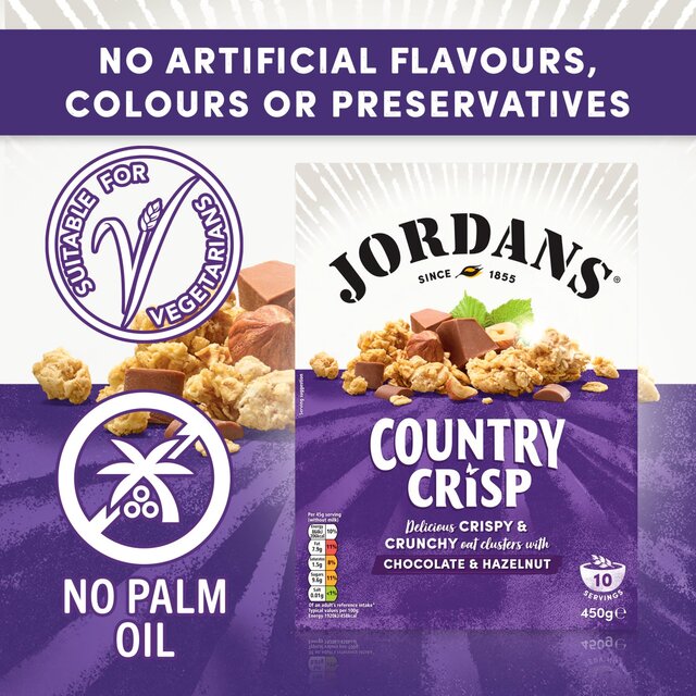 Jordans Country Crisp Chocolate & Hazelnut Breakfast Cereal thumbnail 4