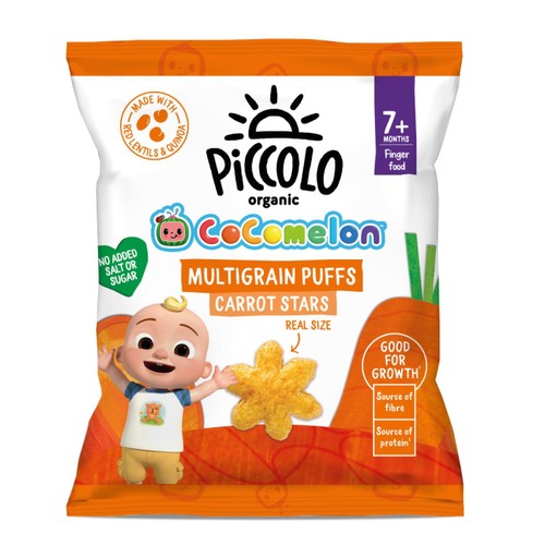 Piccolo Organic Carrot Multigrain Star Puffs 7 months+