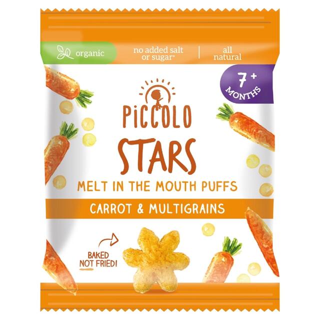 Piccolo Organic Carrot Multigrain Star Puffs 7 months+ thumbnail 2