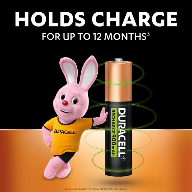 Duracell Recharge Ultra AAA Rechargeable Batteries thumbnail 2