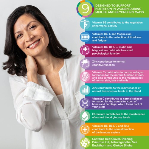 Health & Her Menopause Multi-nutrient Support Supplement Capsules  thumbnail 5