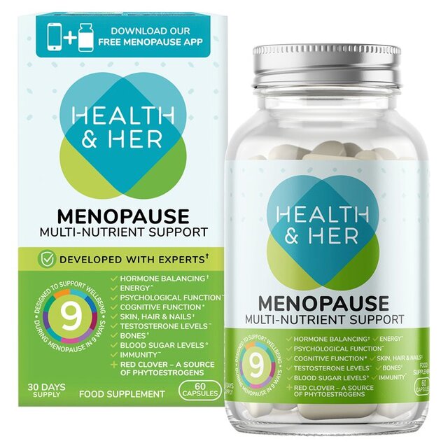 Health & Her Menopause Multi-nutrient Support Supplement Capsules thumbnail 2