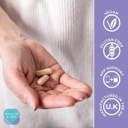 Health & Her Sleep+ Multinutrient Support Supplement Capsules  thumbnail 3