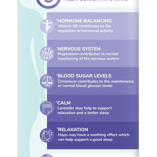 Health & Her Sleep+ Multinutrient Support Supplement Capsules thumbnail 3