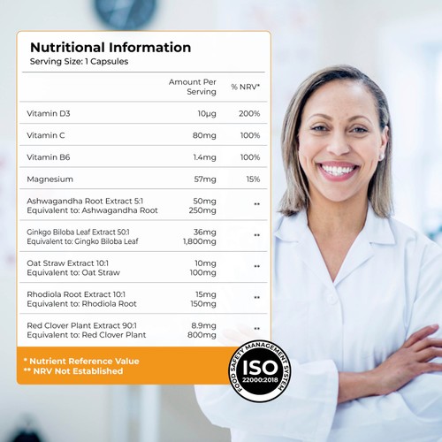 Health & Her Perimenopause Mind+ Multi-nutrient Supplement Capsules thumbnail 5