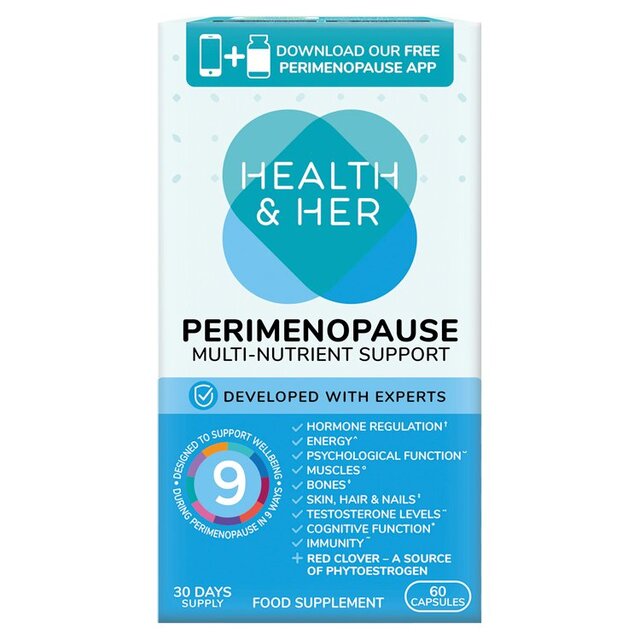 Health & Her Perimenopause Multi-nutrient Support Supplement Capsules