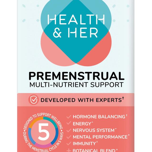 Health & Her Premenstrual Multi-nutrient Support Supplement Capsules thumbnail 3