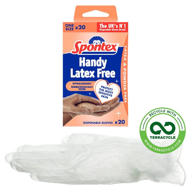 Spontex Sensitive Vinyl Disposable Gloves thumbnail 2