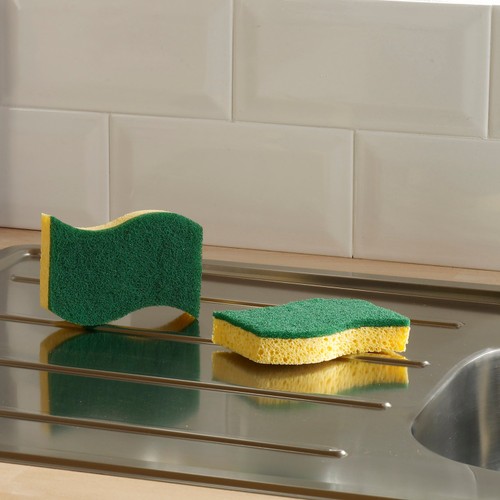 Spontex Heavy Duty Sponge Scourers Super Absorbent thumbnail 6