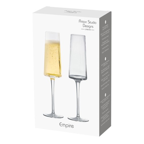 Anton Studio Designs Empire Champagne Flutes thumbnail 3