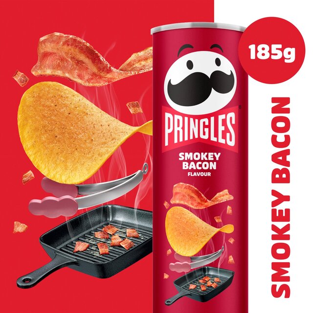 Pringles Smokey Bacon Flavour Sharing Crisps thumbnail 3