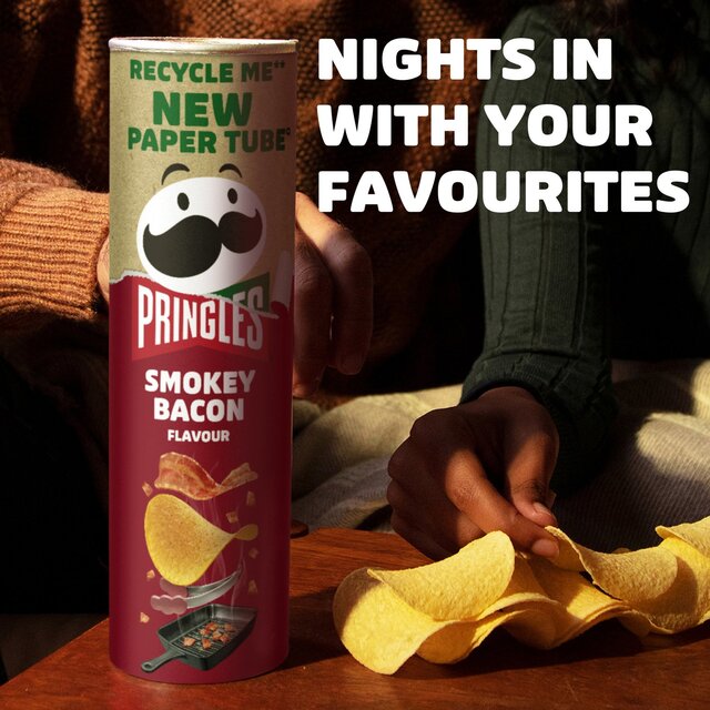 Pringles Smokey Bacon Flavour Sharing Crisps thumbnail 4