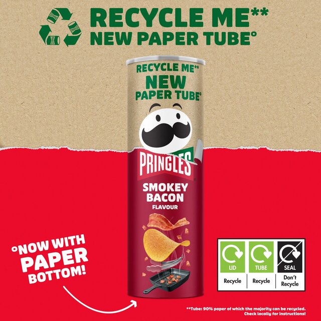 Pringles Smokey Bacon Flavour Sharing Crisps thumbnail 5
