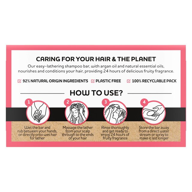 Alberto Balsam Sunkissed Raspberry Shampoo Bar thumbnail 3