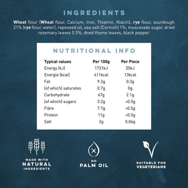 Peter's Yard Rosemary & Sea Salt Sourdough Crackers thumbnail 5