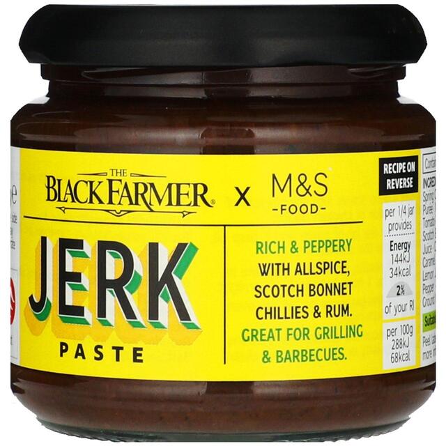 Cook with The Black Farmer x M&S Jerk Paste