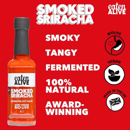 Eaten Alive Smoked Sriracha Fermented Hot Sauce thumbnail 6