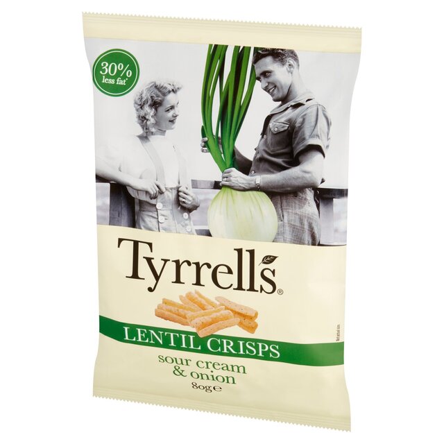 Tyrrells Lentil Sharing Crisps Sour Cream & Onion thumbnail 4