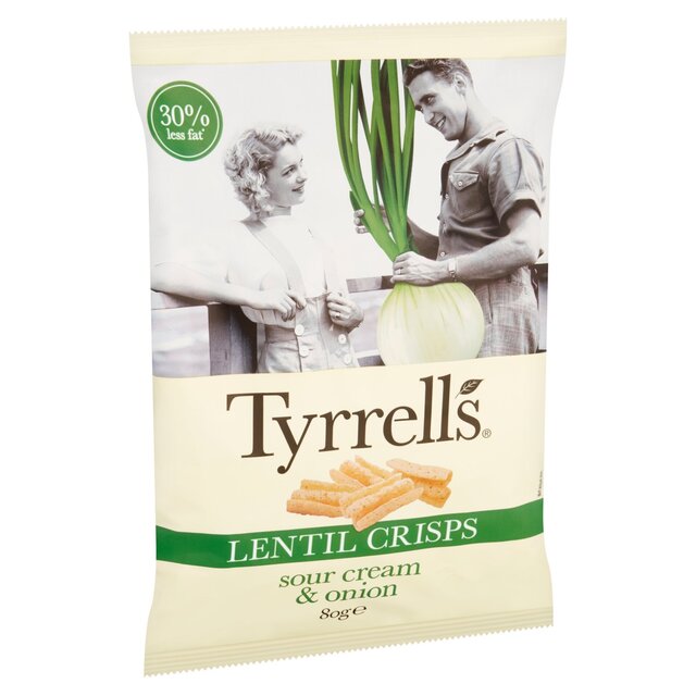 Tyrrells Lentil Sharing Crisps Sour Cream & Onion thumbnail 5
