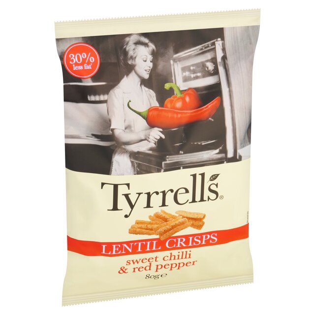 Tyrrells Lentil Sharing Crisps Sweet Chilli & Red Pepper thumbnail 3