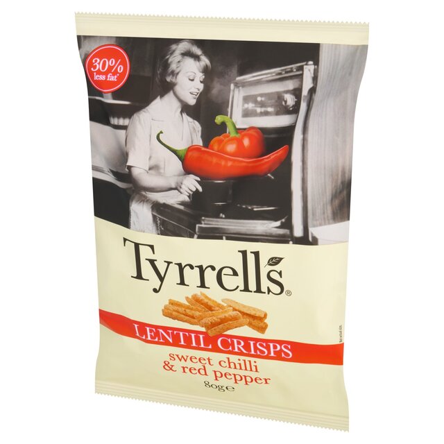 Tyrrells Lentil Sharing Crisps Sweet Chilli & Red Pepper thumbnail 5