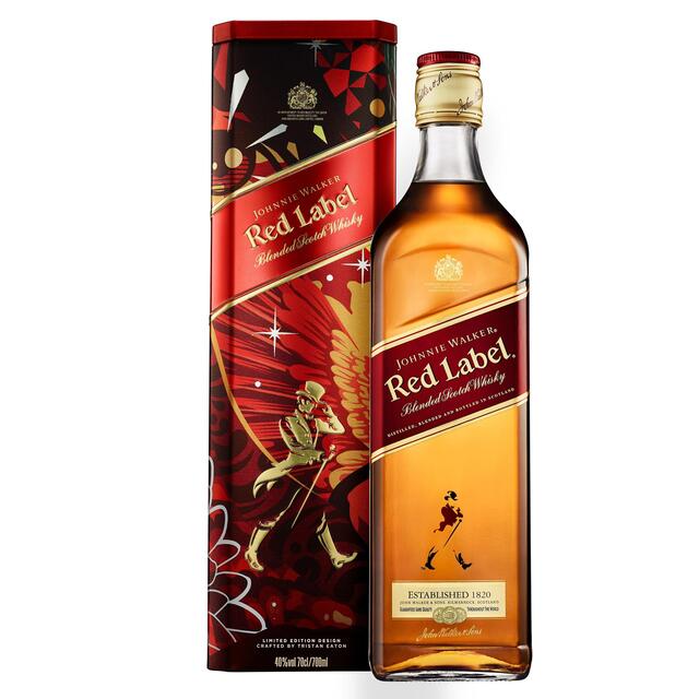 Johnnie Walker Red Label Blended Scotch Whisky Tin Gift Pack