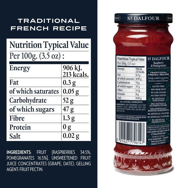 St. Dalfour Raspberry & Pomegranate Jam thumbnail 2