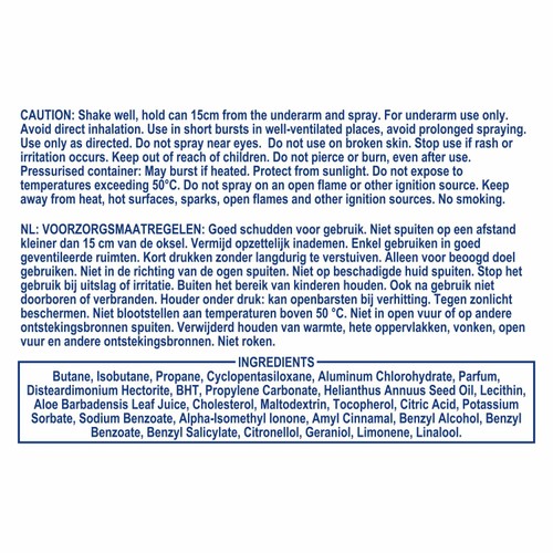 Vaseline Active Fresh Spray Anti-Perspirant Deodorant thumbnail 4
