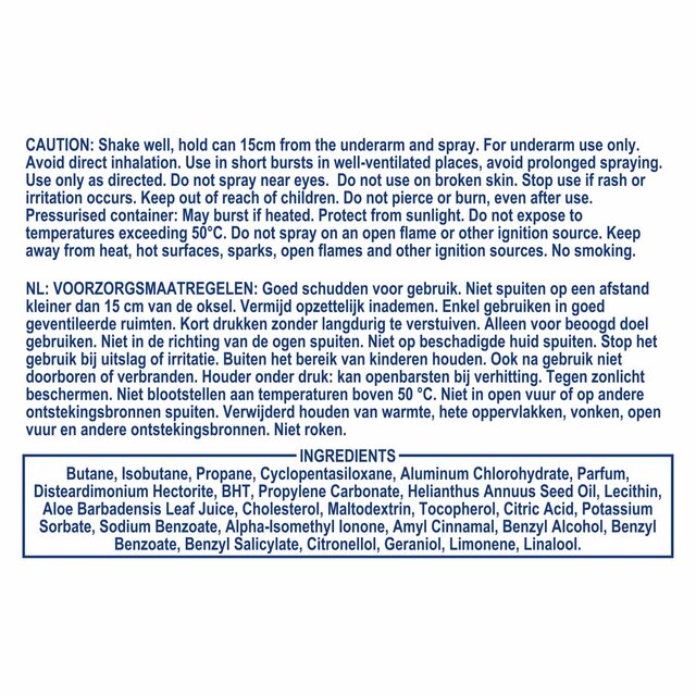 Vaseline Active Fresh Spray Anti-Perspirant Deodorant thumbnail 9