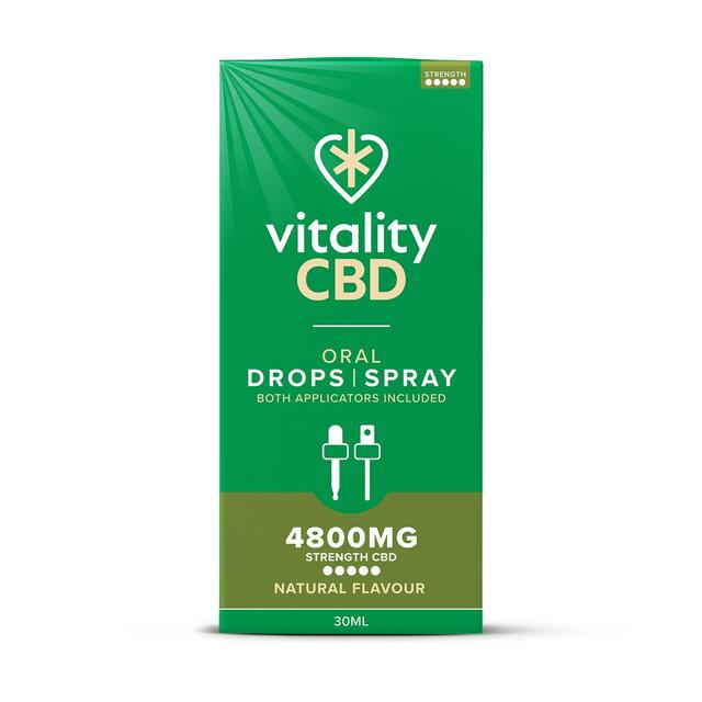 Vitality CBD Natural Spray with MCT Oil 4800mg thumbnail 3