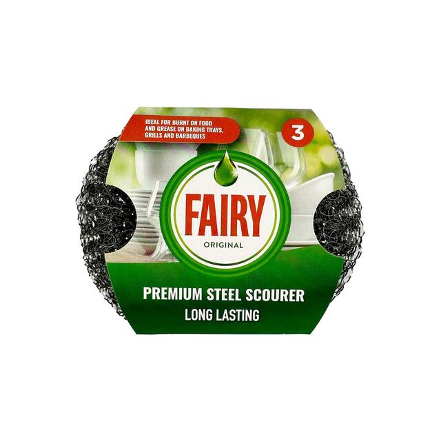 Fairy Original Premium Steel Wool Scourers