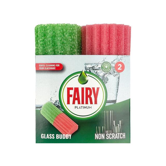 Fairy Platinum Non Scratch Glass Buddy Groved Sponge