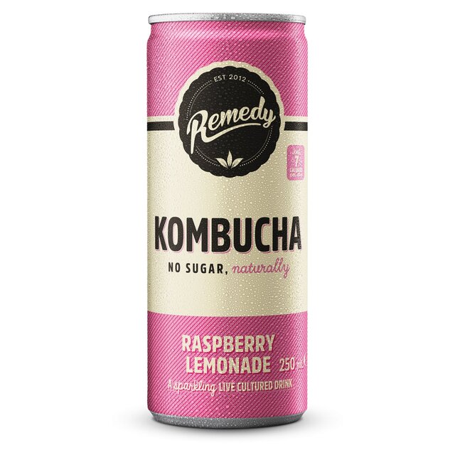 Remedy Kombucha Raspberry Lemonade Multipack thumbnail 2