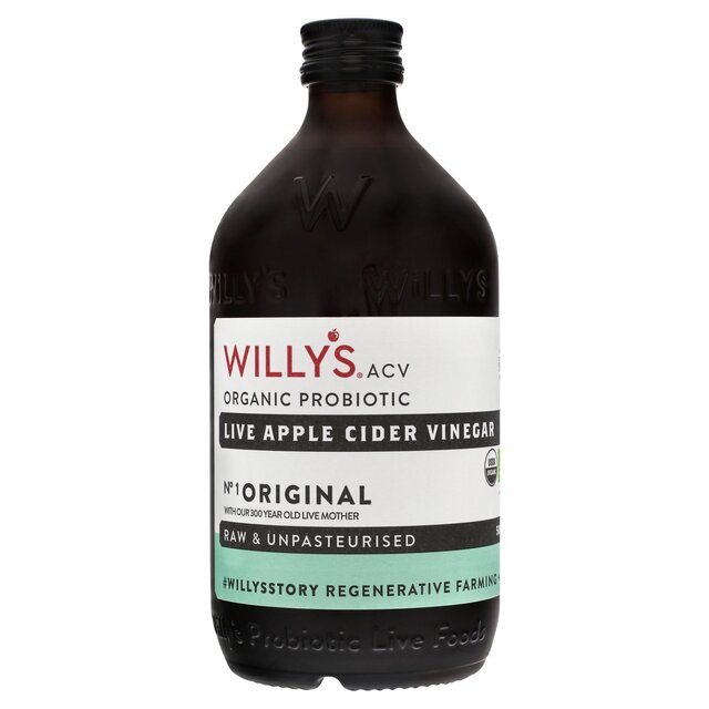 Willy's Organic Live Apple Cider Vinegar with 'The Mother'