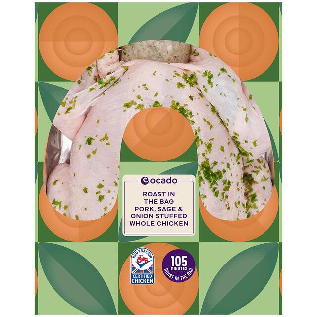 Ocado Roast in the Bag Pork, Sage & Onion Stuffed Whole Chicken