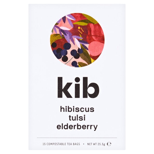 Kib Hibiscus, Tulsi, Elderberry Herbal Tea