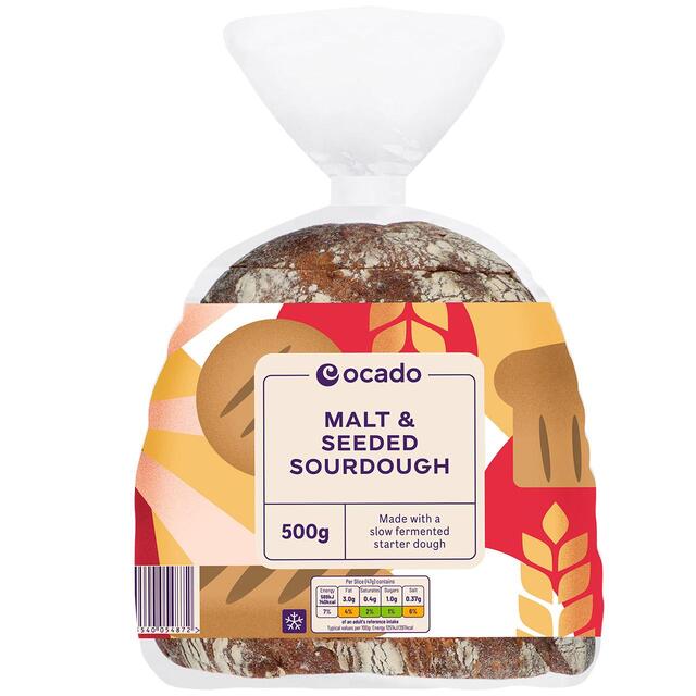 Ocado Malt & Seeded Sourdough thumbnail 2