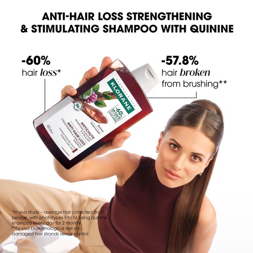 Klorane Shampoo with Quinine and Organic Edelweiss for Thinning Hair thumbnail 2